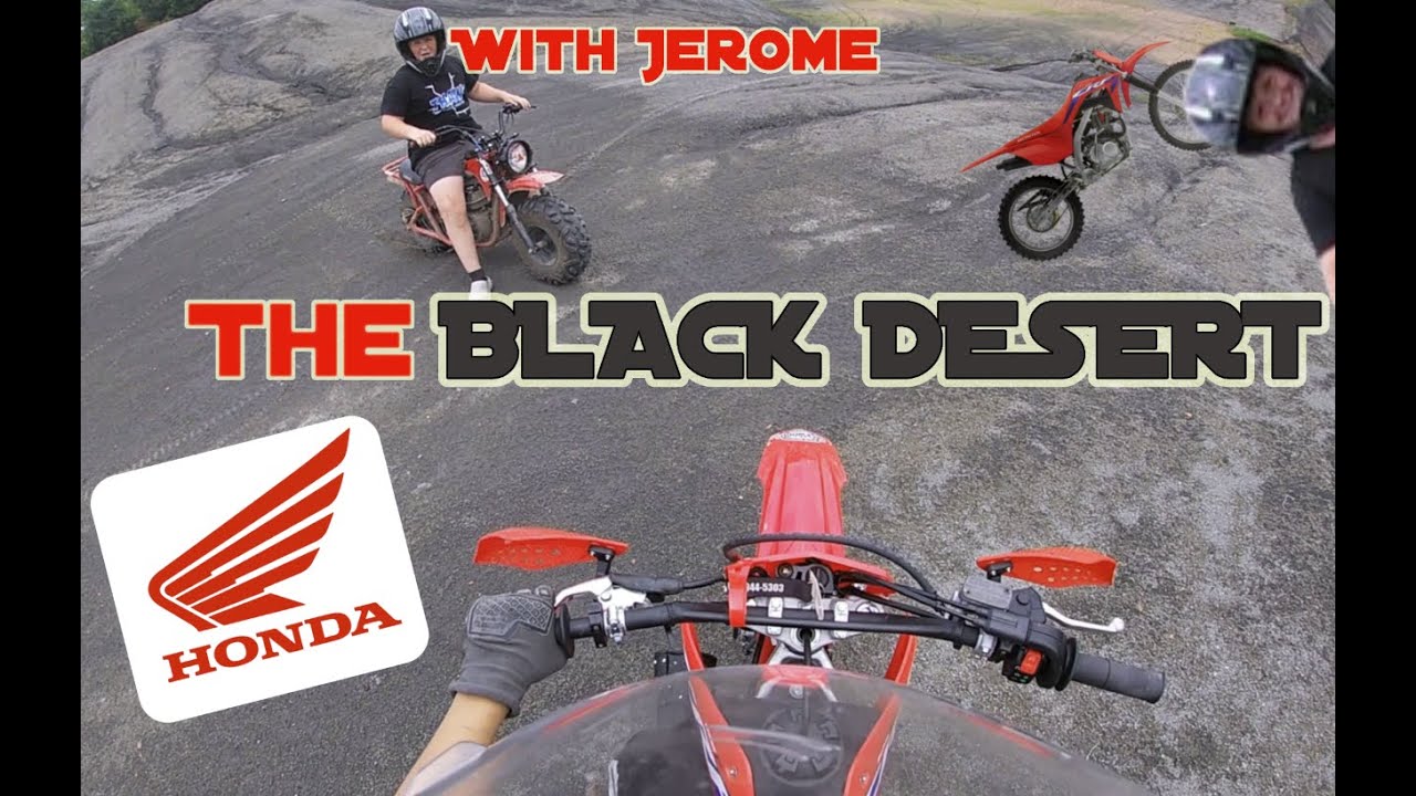 Out The BLACK DESERT With Jerome On The CRF125!