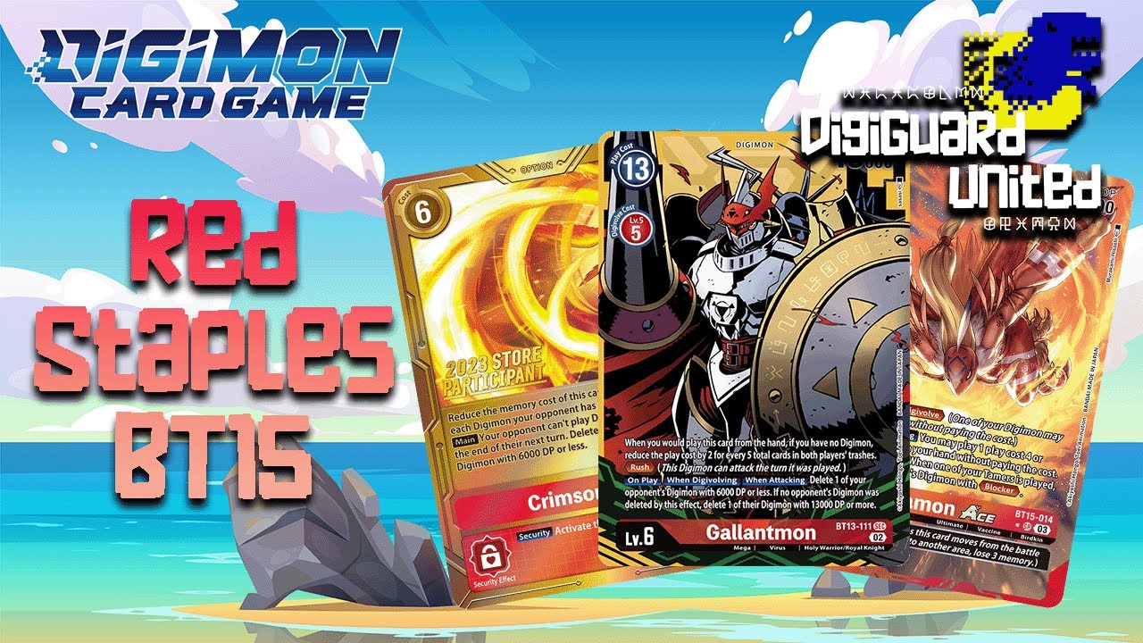 The Top Red Staples You SHOULD HAVE in the Digimon Card Game! | BT15 Exceed Apocalypse