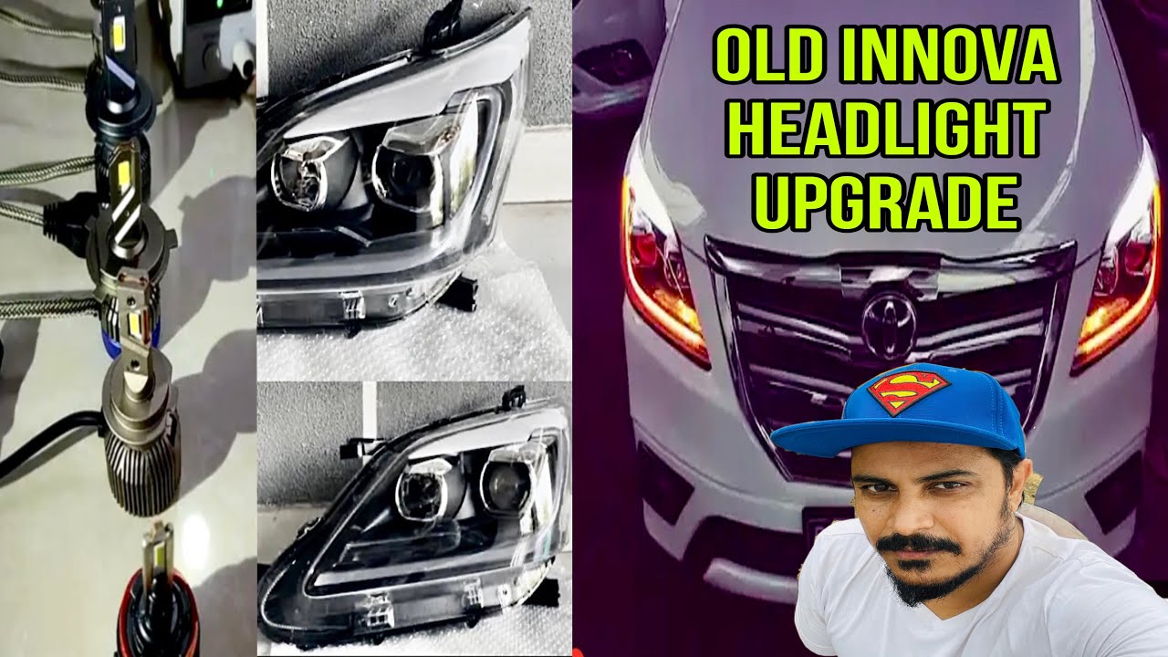 Toyota Innova upgrades || Best led setup in 150 watts & Projector headlights @Toyota India