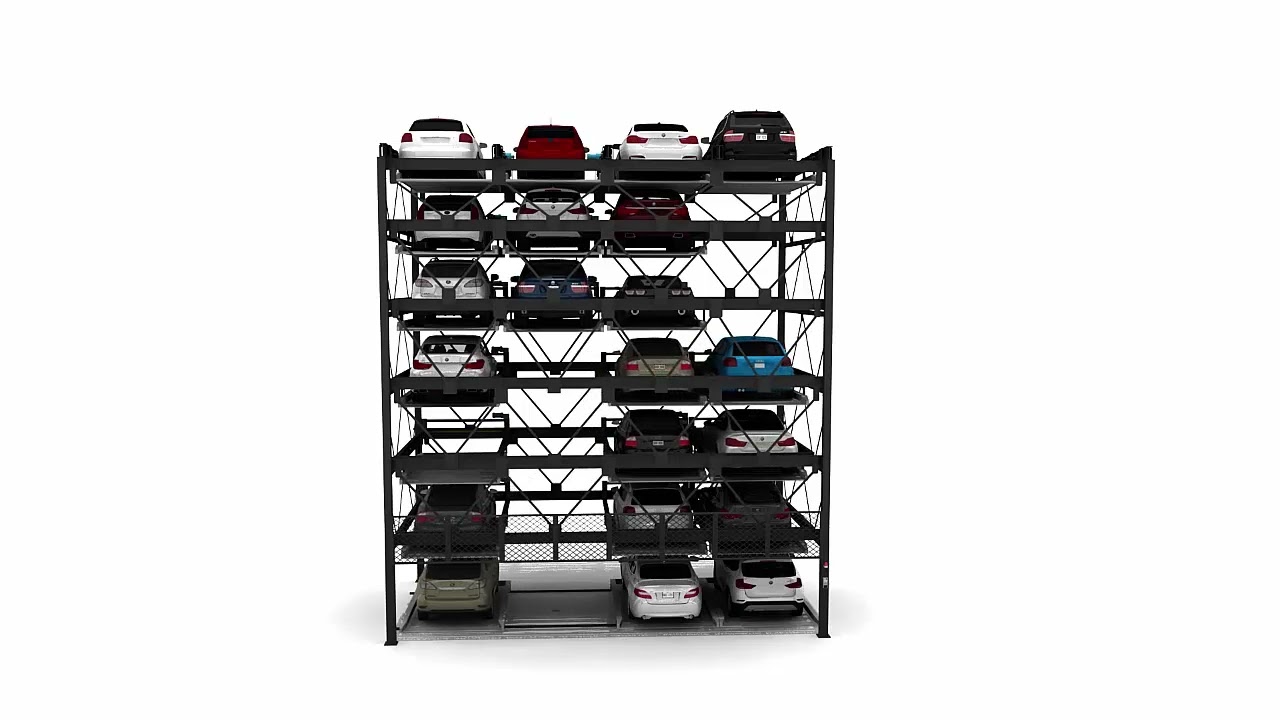 The Automated Parking Company 7 High Puzzle Parking System