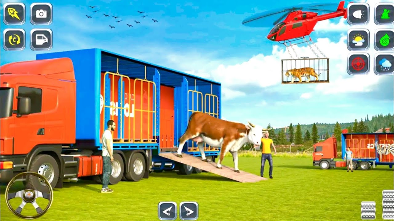 Real Wild Animals Track Transport Game - Animals rescue games - Andriod Gameplay