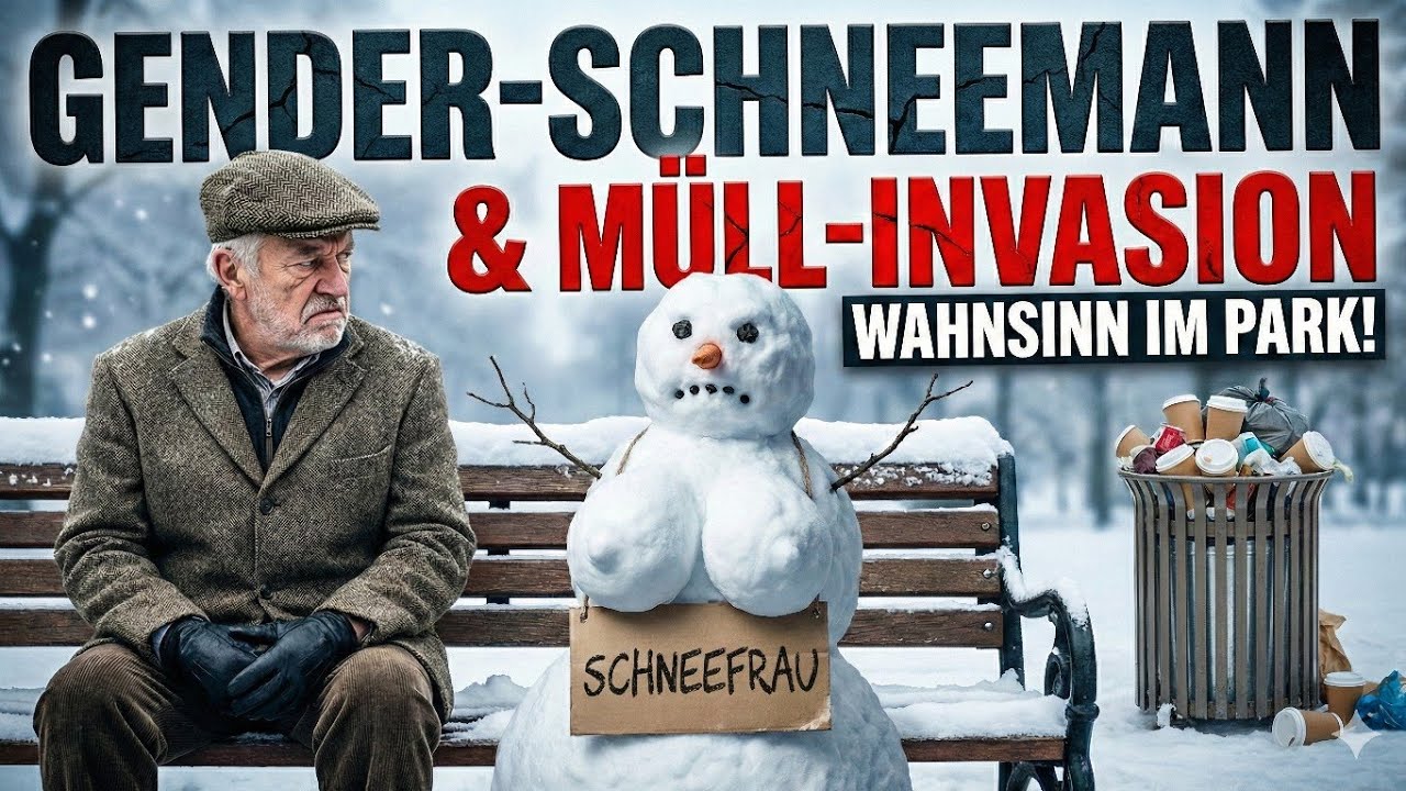 Gender-Schneemann? Opa wartet auf die Schmelze!