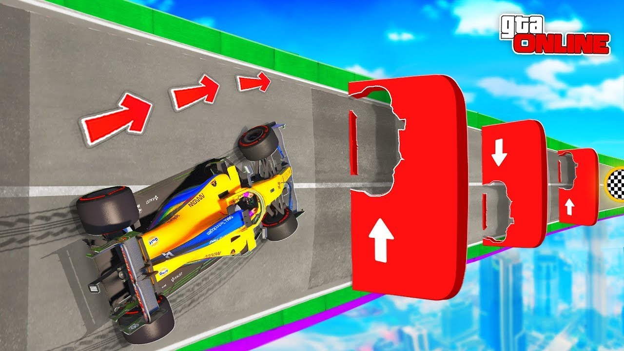 GTA 5 CHOP AND FROSTY COMPLETE THE FORMULA ONE WALLRIDE