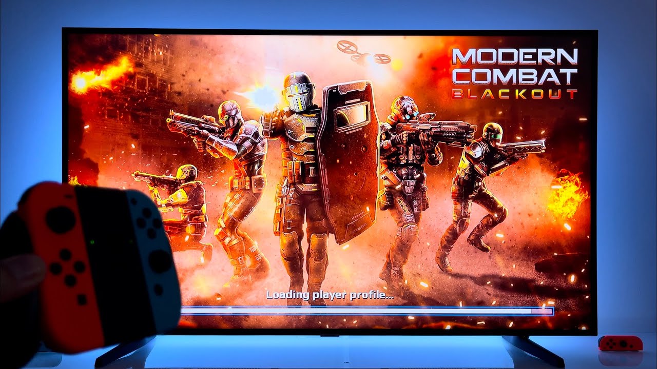 Modern Combat Bkackout | Nintendo Switch dock mode gameplay | 4K TV