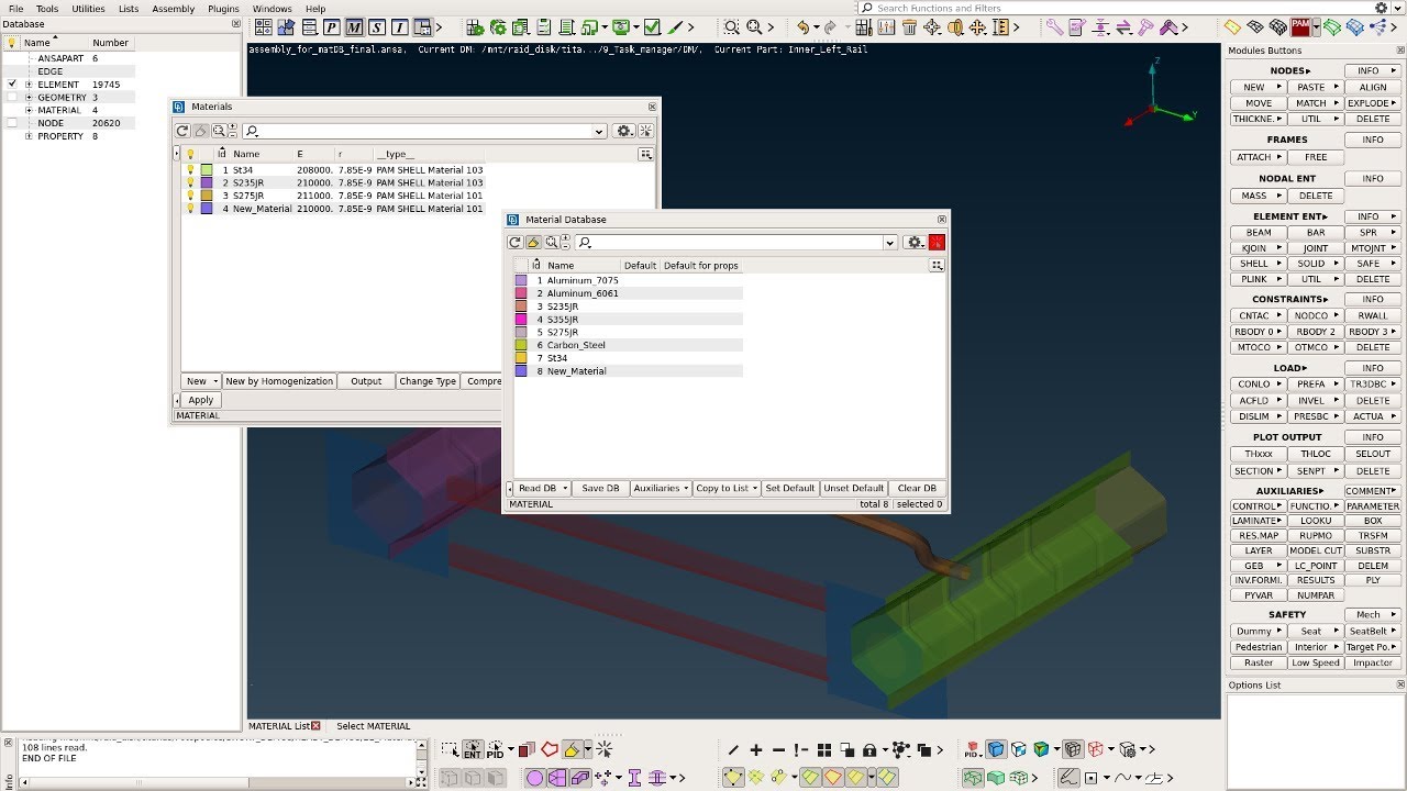 How to update and synchronize materials