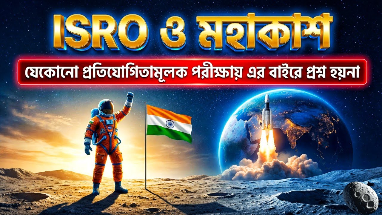 ভারতের মহাকাশ গবেষণা ও ISRO GK in Bengali | Chandrayaan-3 & Aditya L1 Special