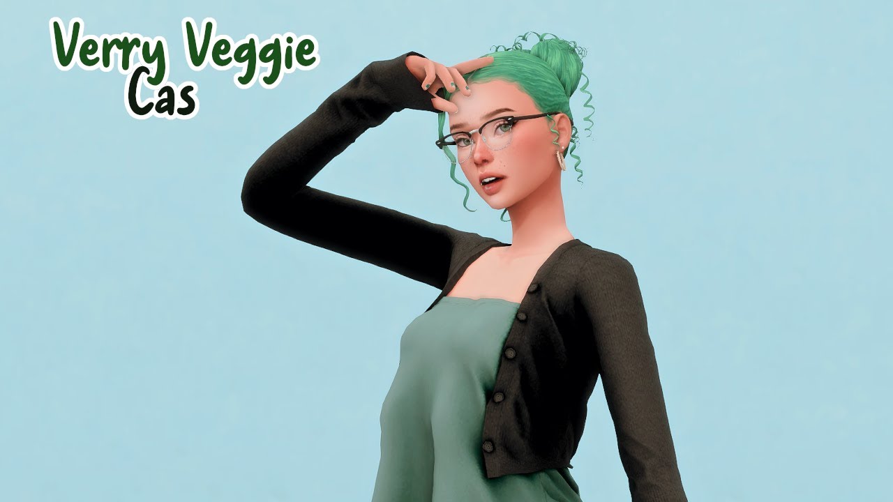Very Veggie Cas 🥦| The Sims 4