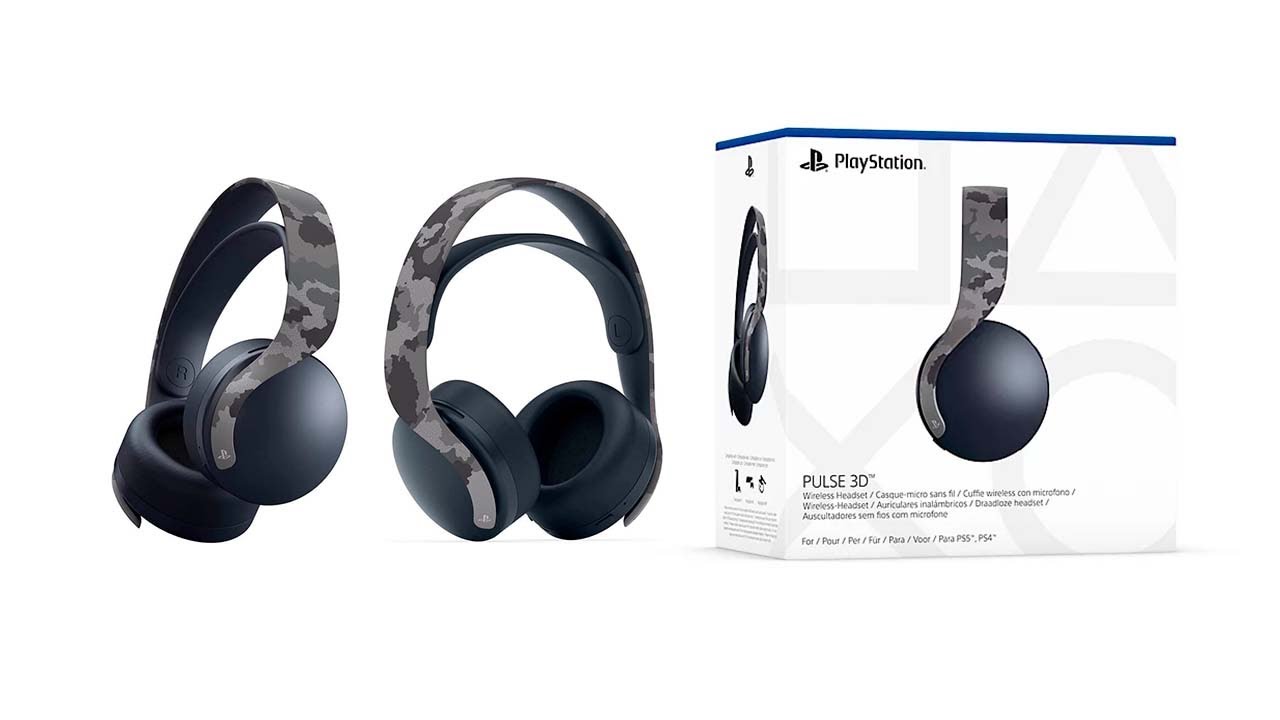 Audífonos PULSE 3D  CAMUFLAGE para #Ps5 Y #Ps4