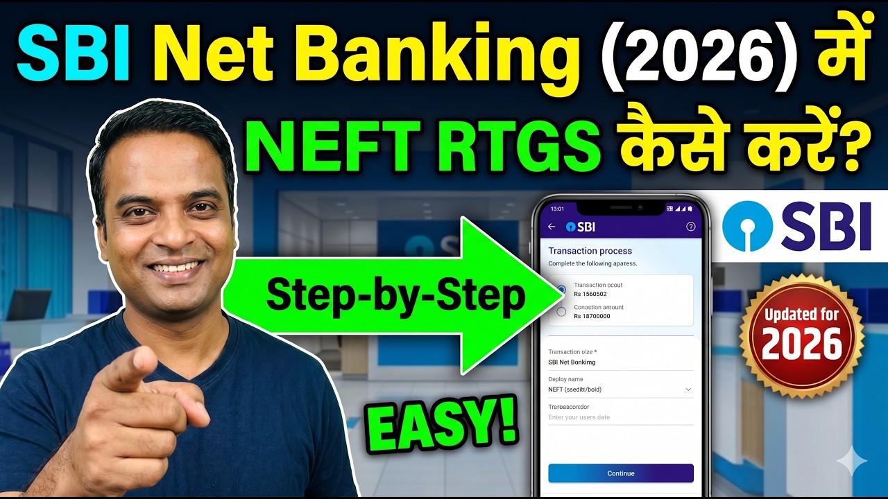 How to do NEFT/RTGS in SBI Net Banking 2026 | Step by Step Full Process.