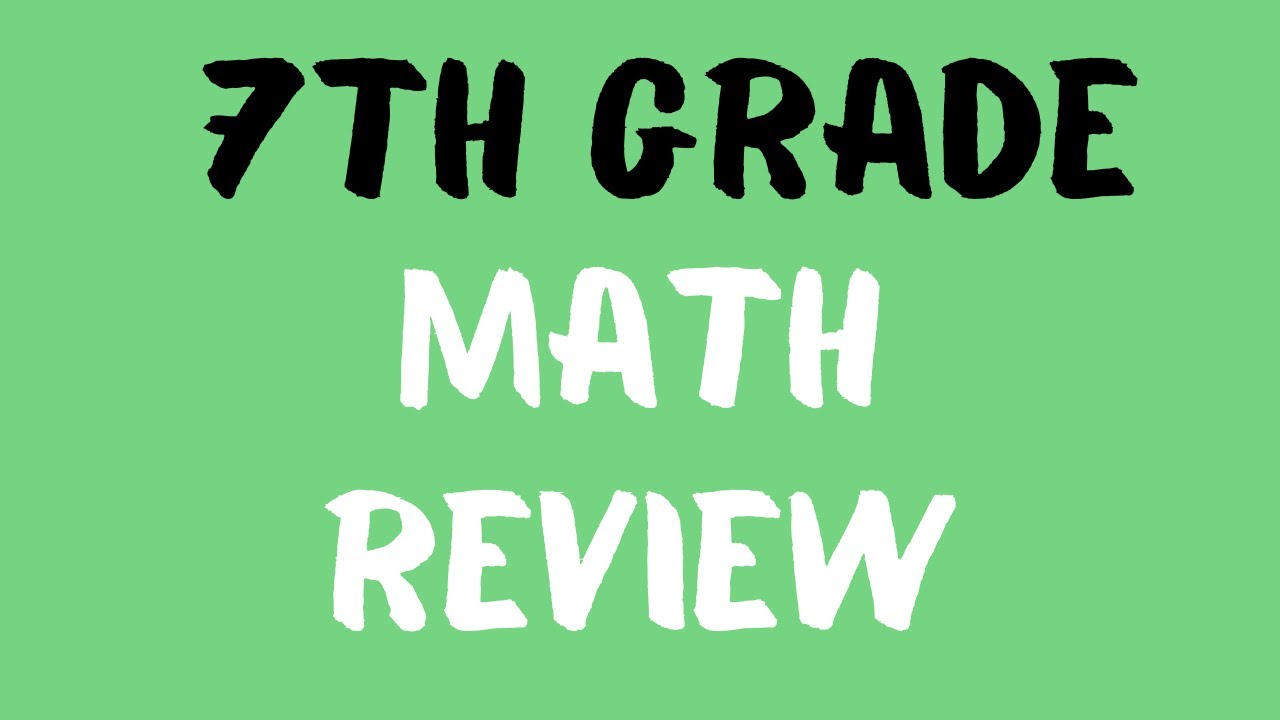 7th Grade Math Year in Review Part 4