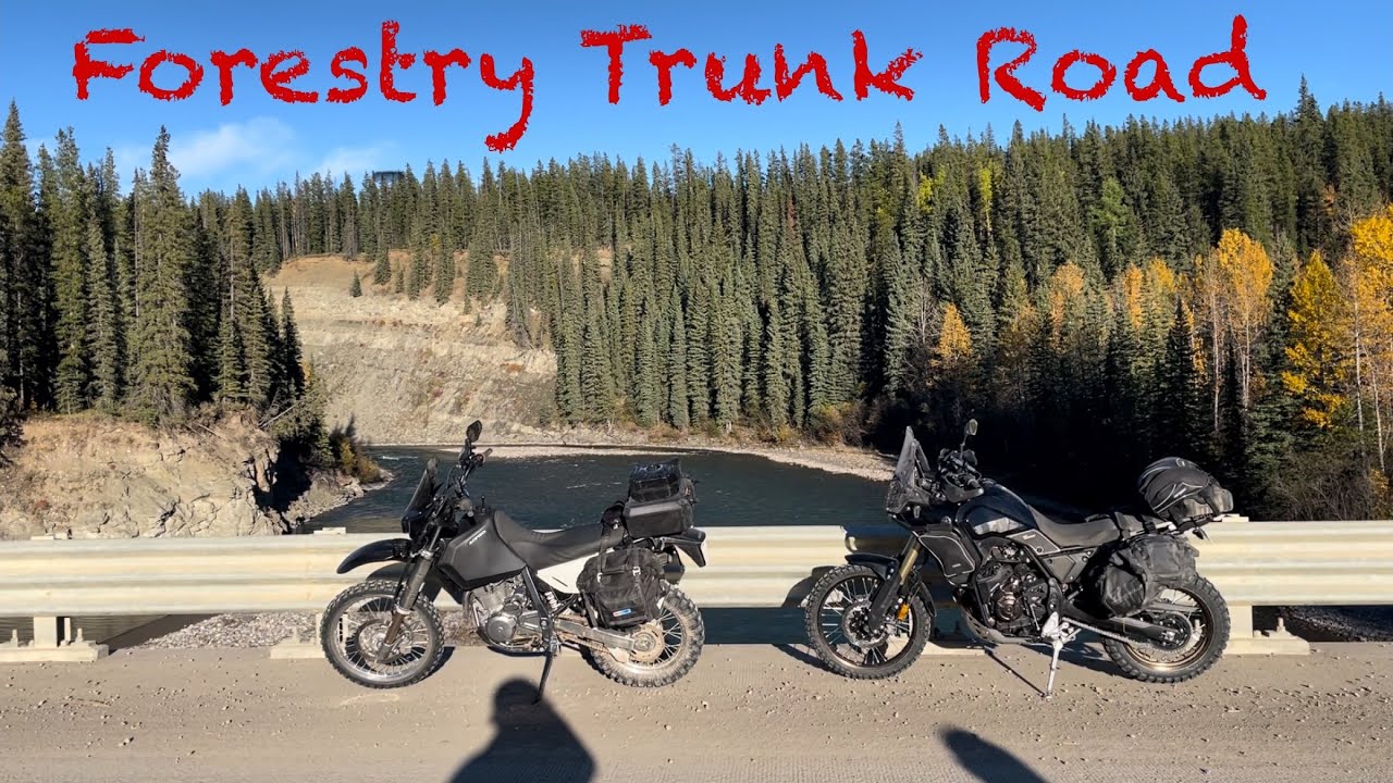 Alberta back country on a Tenere 700 / dr650