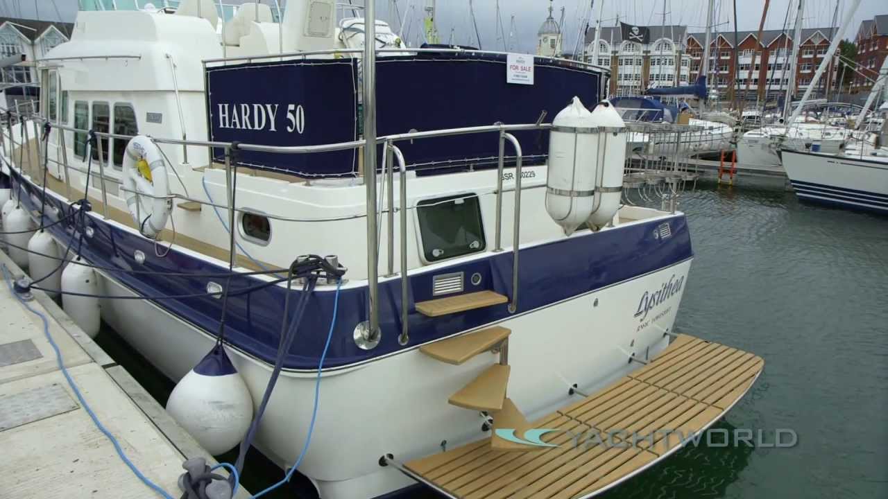 Hardy 50 Motoryacht Video: Broker Tour