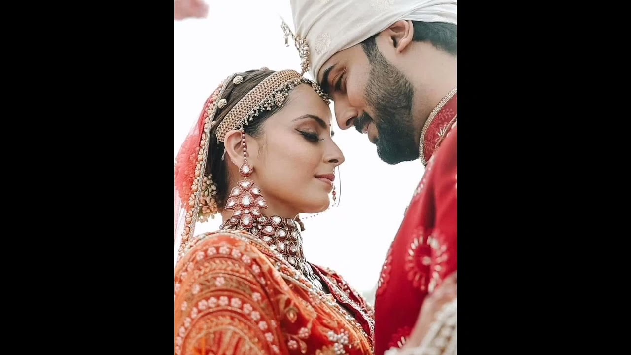 shrenu parikh & Akshay Mhatre wedding pic 😍 #shrenuparikh