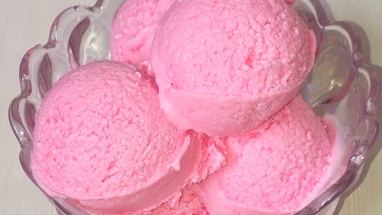 Rose Ice Cream, Only 4 Ingredient, Super Soft, Smooth  And Rich Ice Cream