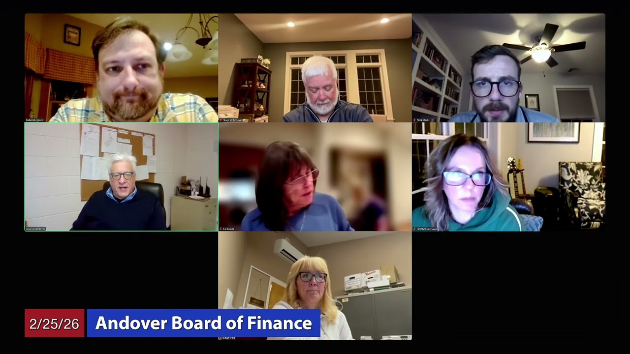 Andover Board of Finance - February 25, 2026