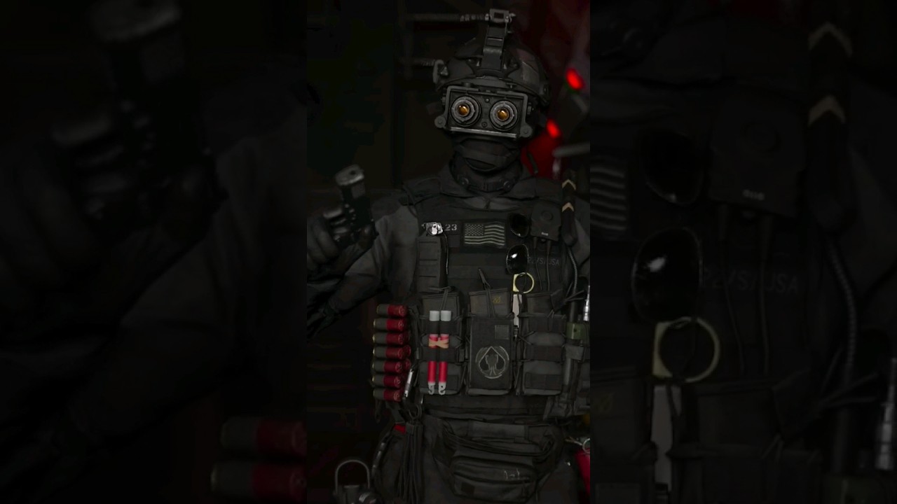 Graves ('Shadow 0-1' Operator Skin) prepares to drop into the Warzone