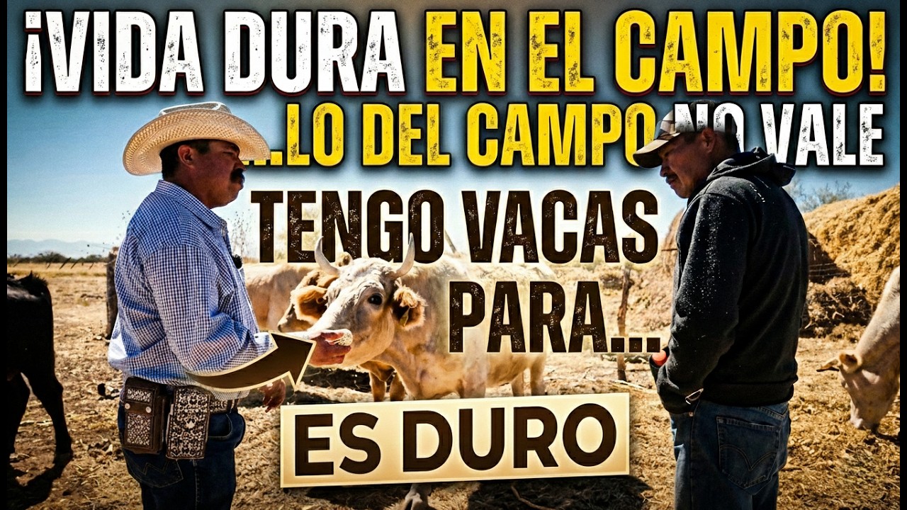 ESTA MUY DURA LA VIDA  DEL CAMPO NO VALE PERO TENGO UNAS VACAS PARACUANDO SE NOS ECHA EN DURO