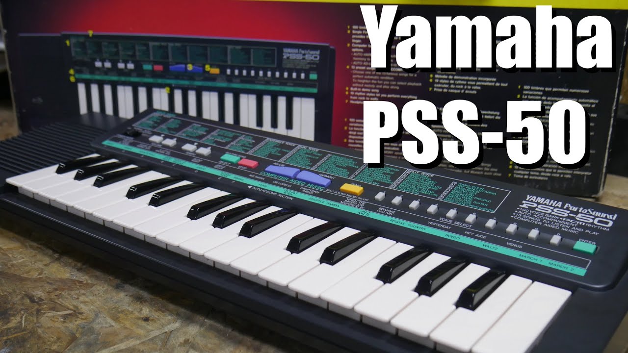 Yamaha PSS-50 - Kezdő szinti a 90-es évek elejéről!