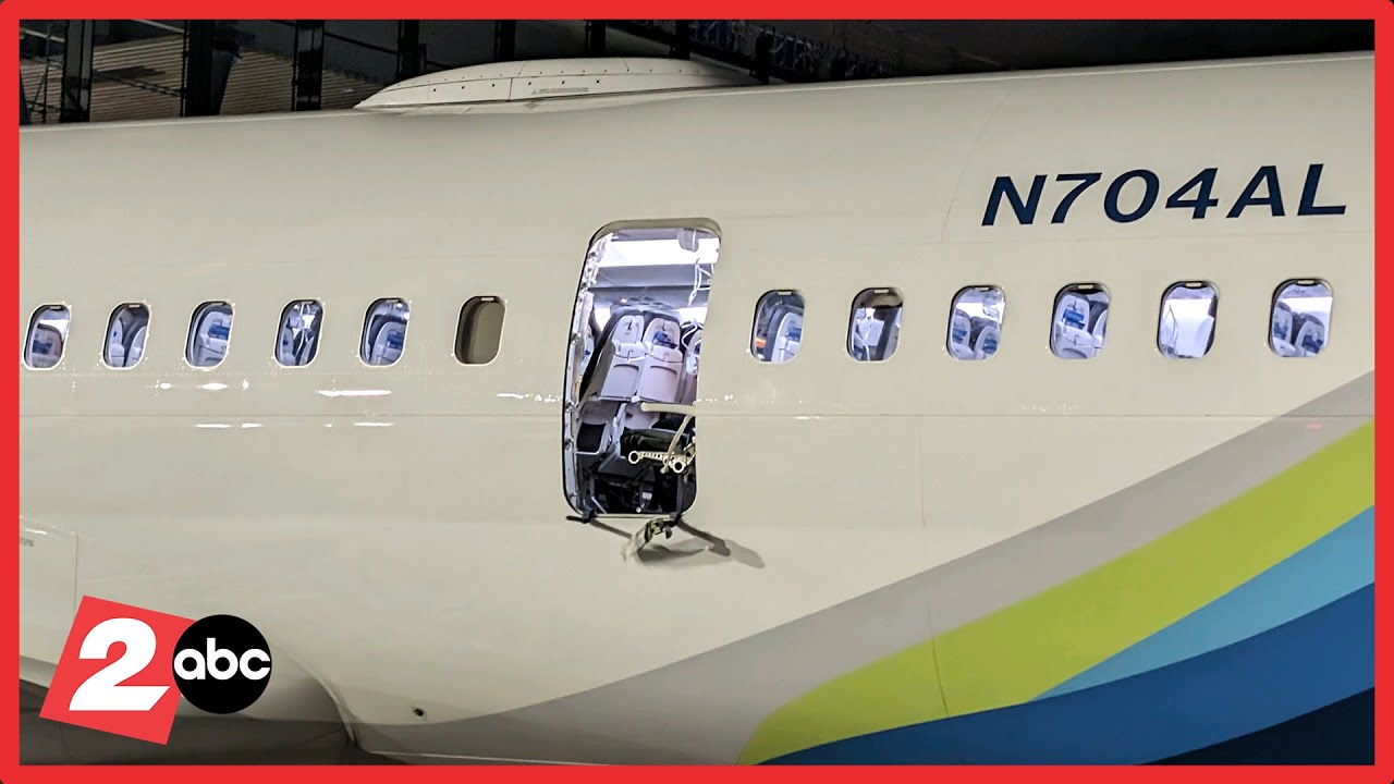 Alaska Airlines flight 1282 experiences a depressurization in-flight