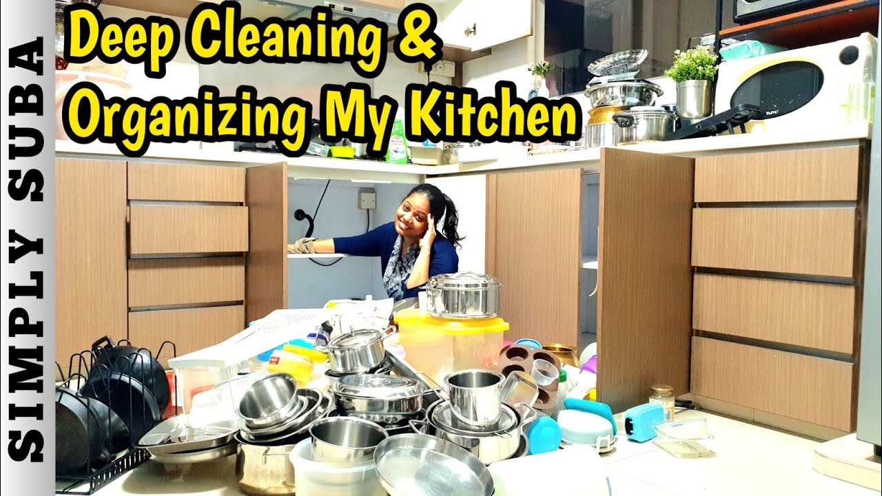 Kitchen deep cleaning & de-cluttering | VIDEO பார்த்த உடன் உங்களுக்கே  இதை பண்ணனும்னு தோனும்