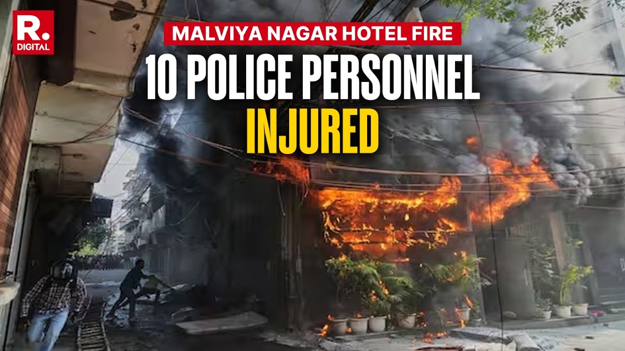 Malviya Nagar Hotel Fire: 21 Dead, 10 Police Personnel Injured | Rescue Ops, Safety Lapses Probed