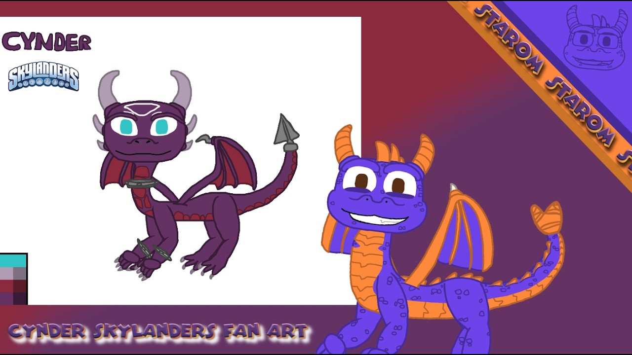 fan arte de cynder versão do skylanders