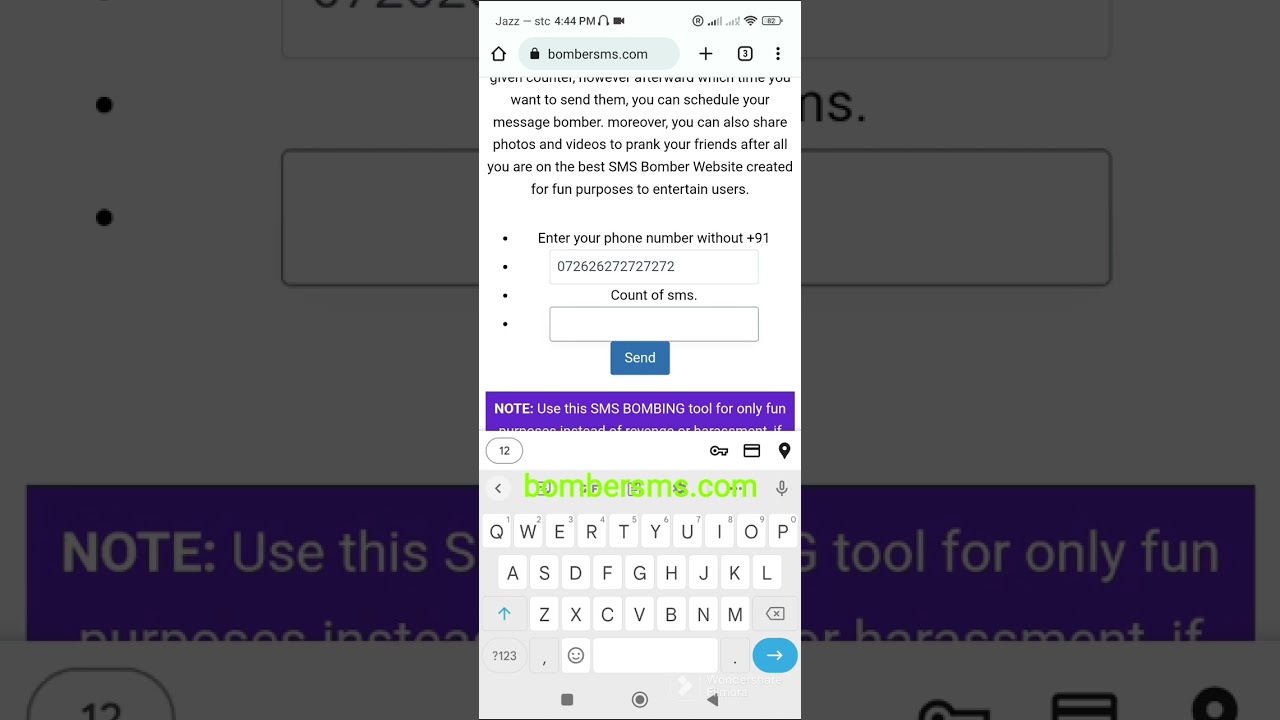 How To Use SMS BOMBER | Complete Guide.
