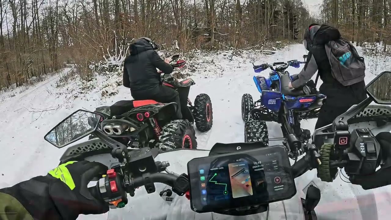 Mroźna niedziela can-am renegade 1000R #canam #brp #atv 