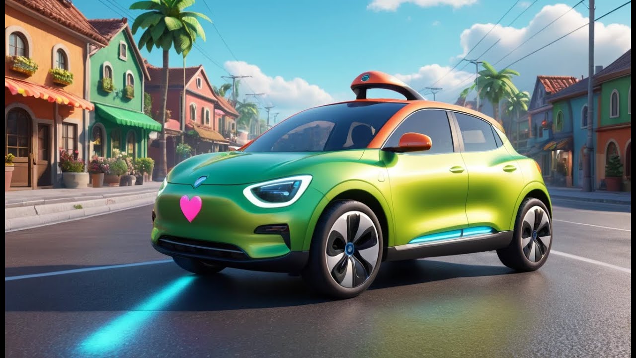 Electric Car, Silent Star | Quiet Eco-Friendly Ride for Kids | Calm Learning Rhyme