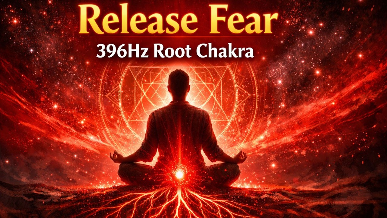 Release Fear & Anxiety | Root Chakra Healing 396Hz | Deep Grounding & Stability | 1 Hour