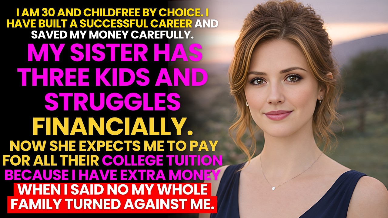 My Sister Demands I Pay for Her Kids' College Tuition Because I Chose Not to Have Children...
