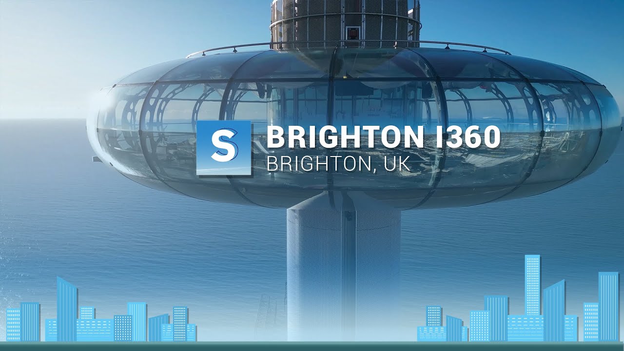 Brighton: Brighton i360, January 2025, Aerial 4K Drone View/02
