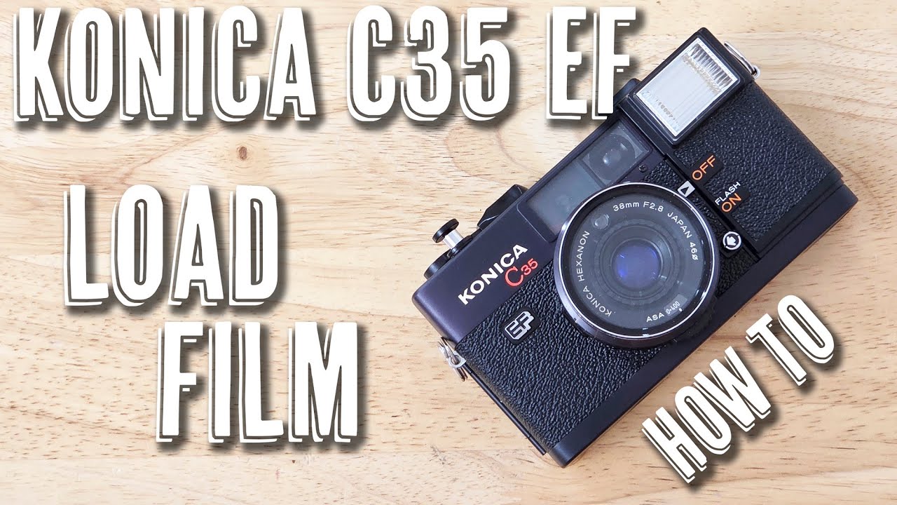 Konica C35 EF - How To Load Film (And Rewind)