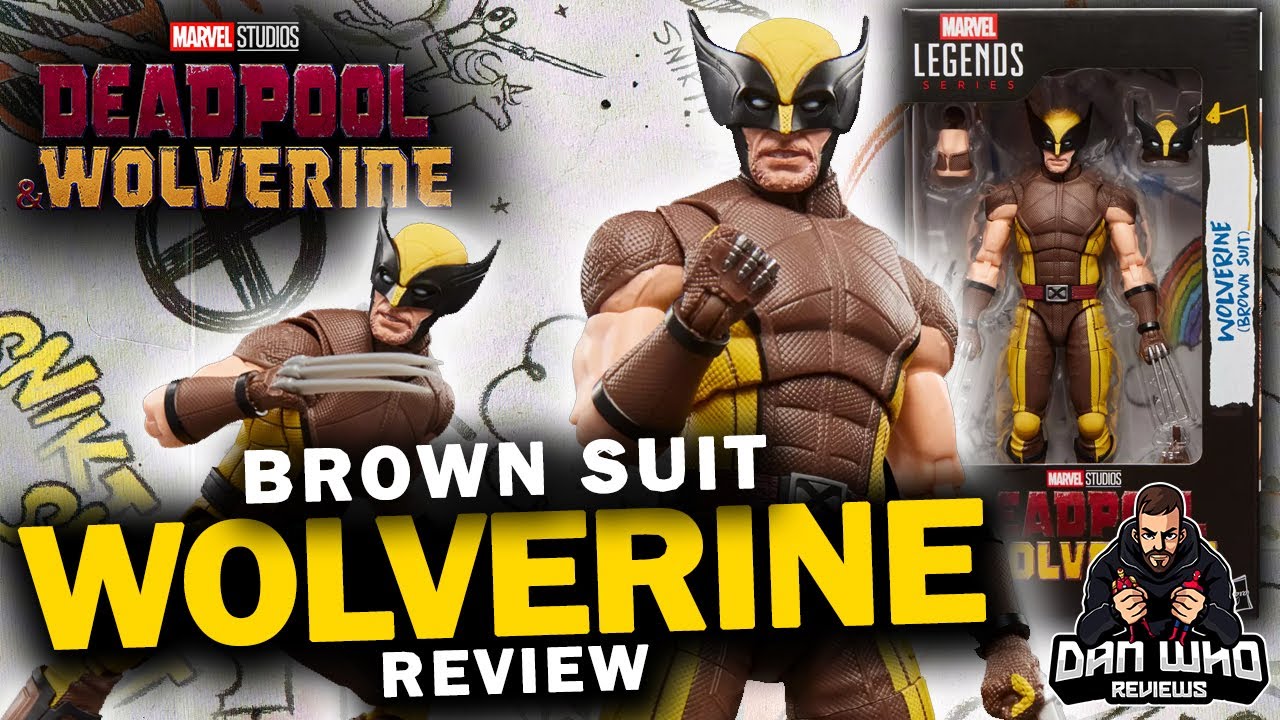WOLVERINE (BROWN SUIT) Marvel Legends Deadpool & Wolverine Wave 2 X-Men Action Figure Review
