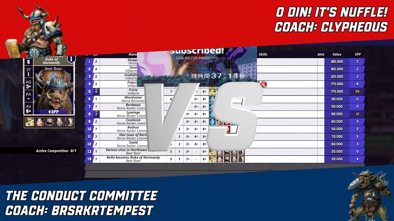 MAML Dungeonbowl Week 3: O Din! It's Nuffle! vs. The Conduct Committee