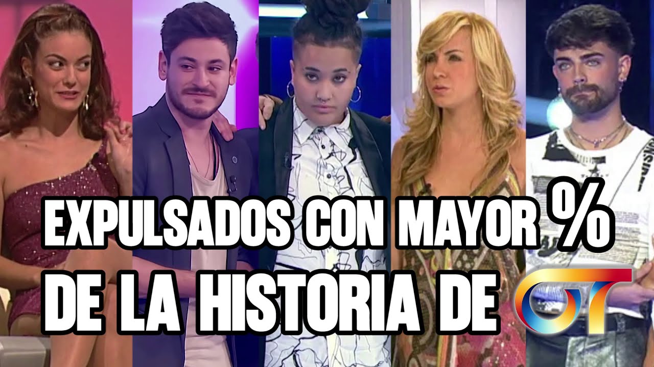 Expulsados con MAYOR PORCENTAJE de la historia de OPERACIÓN TRIUNFO (con algunos guiños) 🎤
