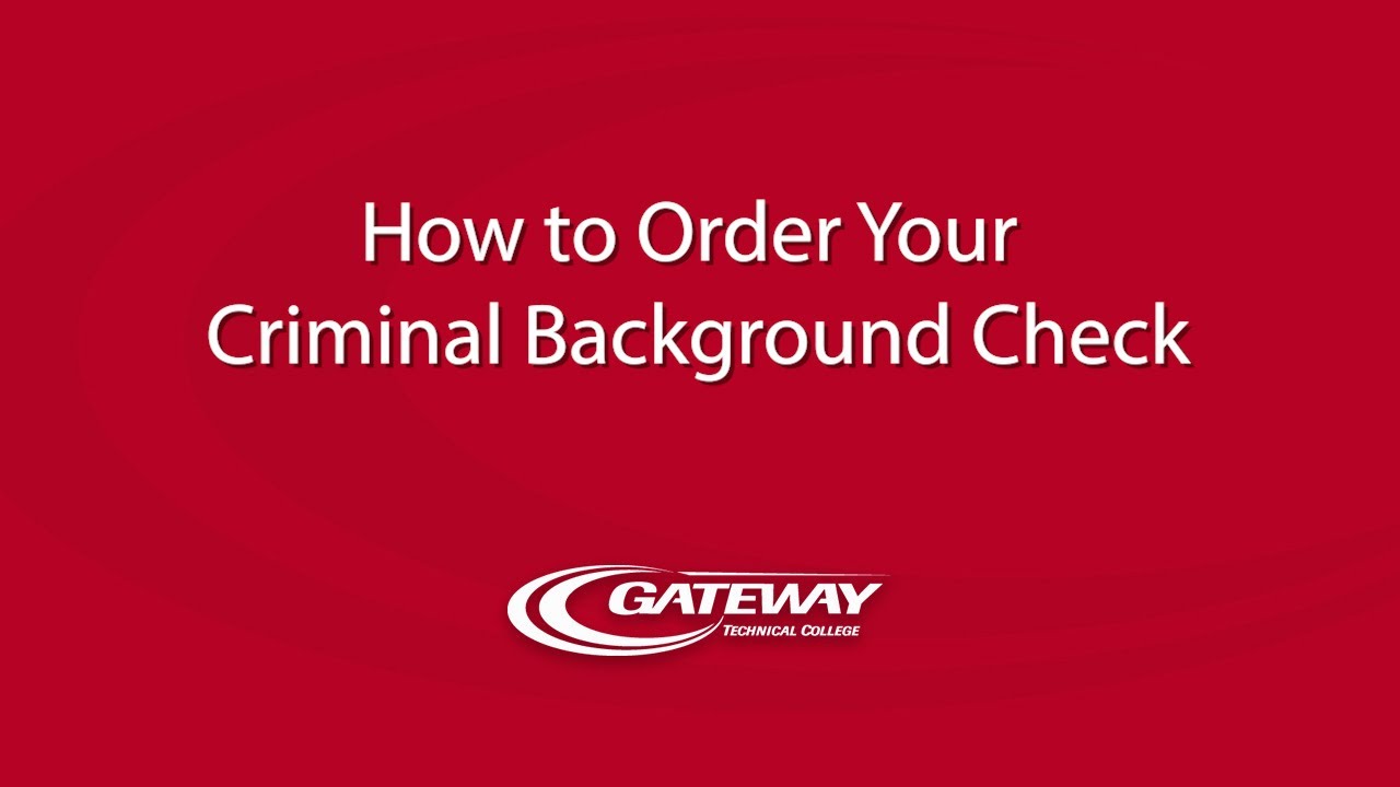 How to Order Your Criminal Background Check