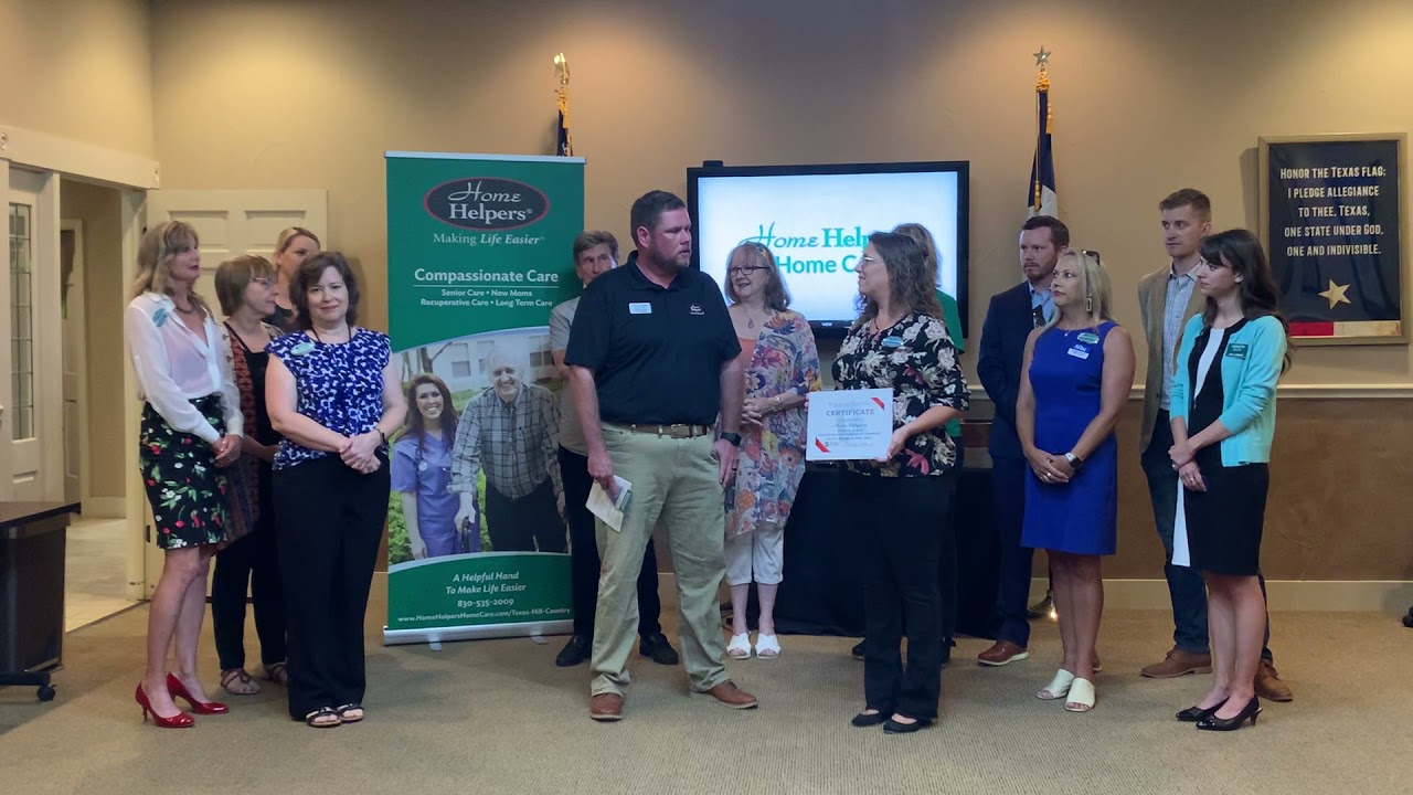 Ribbon Cutting for Home Helpers Home Care of Texas Hill Country