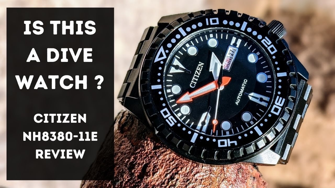 Citizen NH8385-11EE affordable dive style watch review.