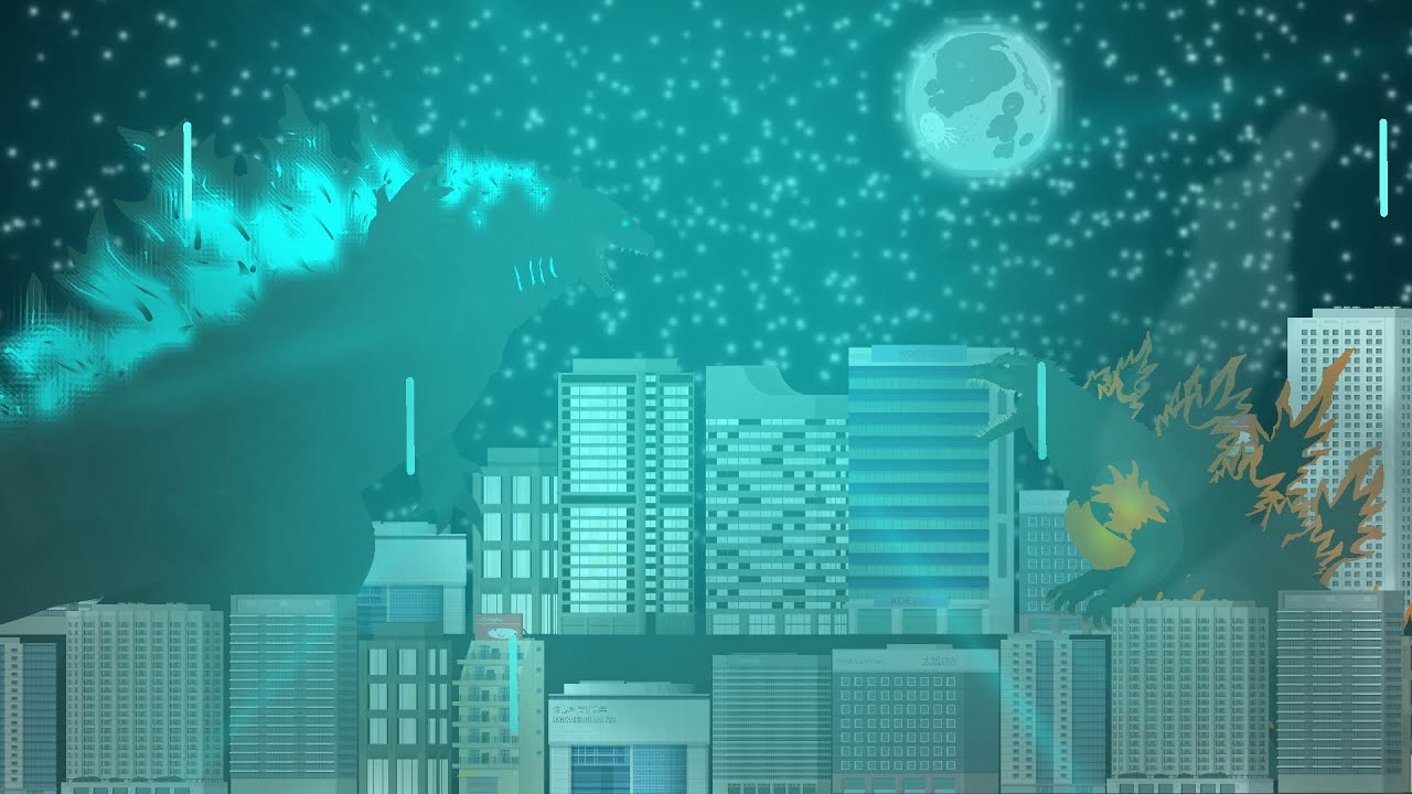 Millennium burning Godzilla vs Nuke amped monsterverse Godzilla | animation |