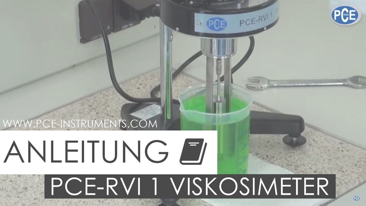 Viskosimeter PCE-RVI 1 Bedienungsanleitung