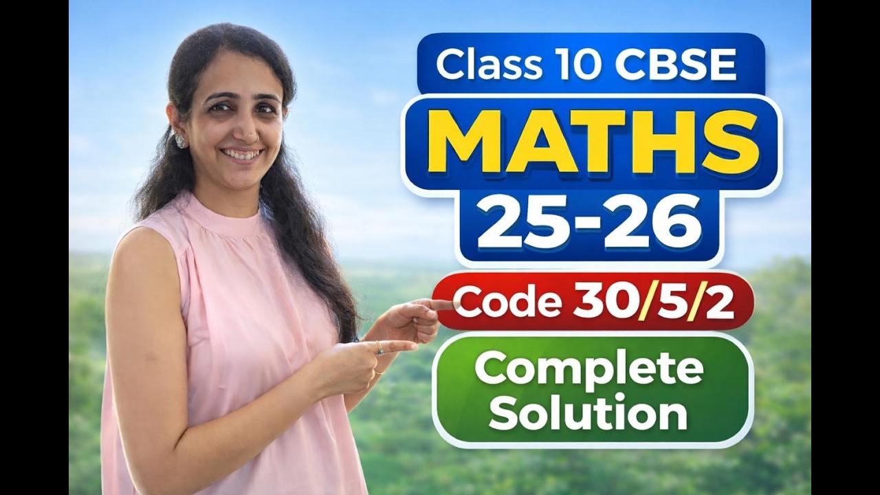 CBSE Class 10 | MATHS STANDARD | 30-5-2| Paper Solution | Answer Key| Part 1