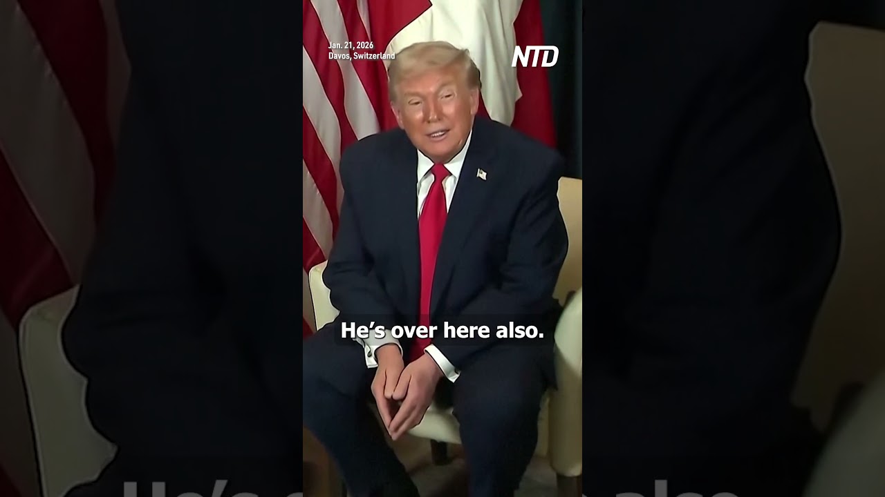 Swiss President Guy Parmelin Welcomes U S  President Donald Trump in Davos
