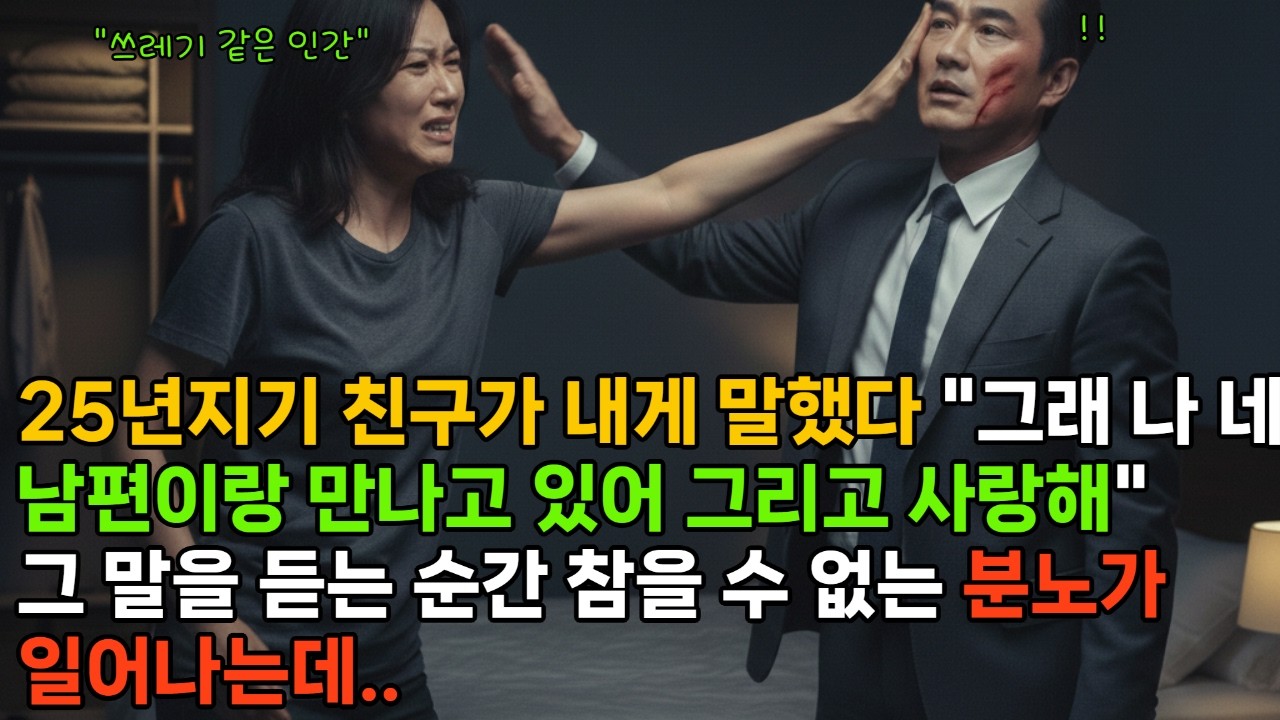 25년지기 친구가 내게 말했다 