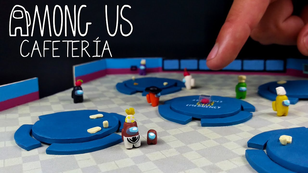 ✓Cómo Hacer la Cafetería de Among Us de Plastilina / Mini Diorama / Clay / DIY / PlastiVerse