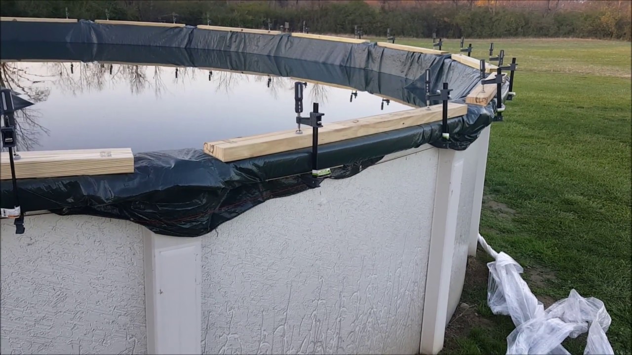 How to Make the Strongest Above Ground Winter Pool Cover in High Wind Areas
