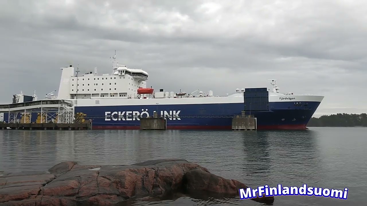 ECKERÖ LINK M/S FJÄRDVÄGEN First Departure From Långnäs 7.11.2025