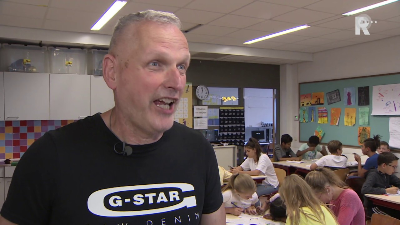 Meester Wim van de Van Brienenoordschool in Oud-IJsselmonde gaat met pensioen