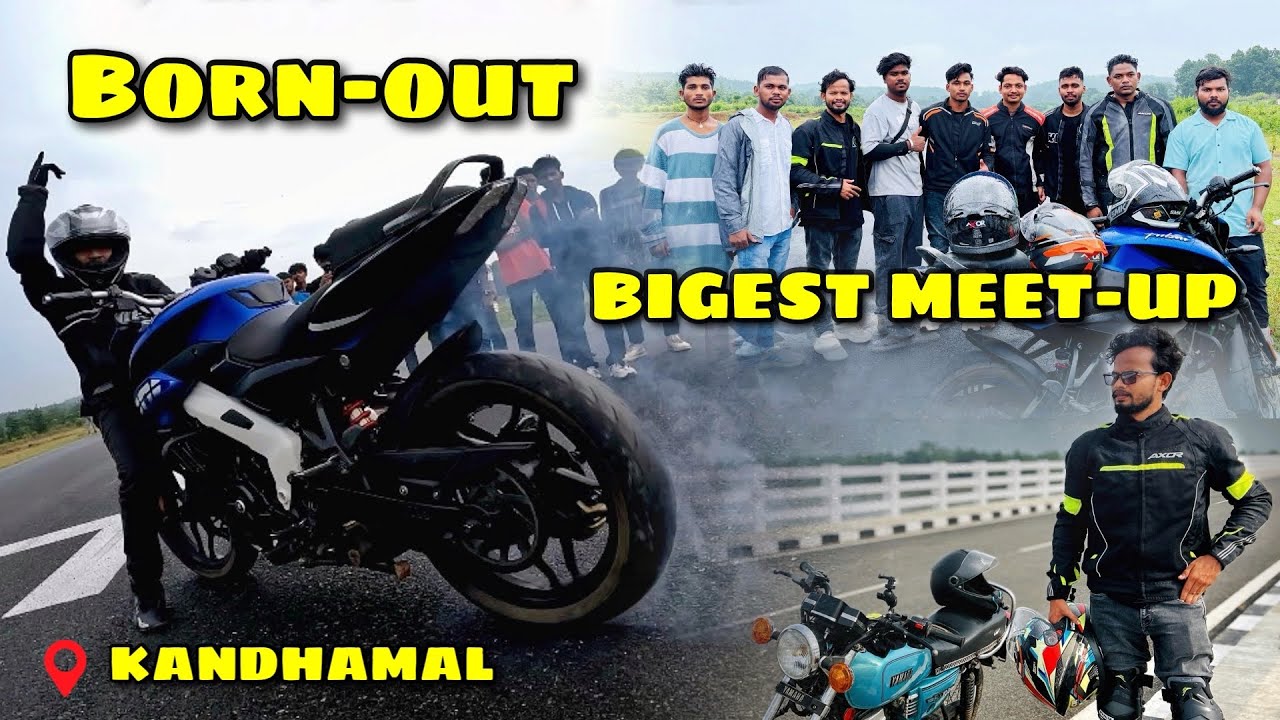 Meet-up with Kandhamal Rider || Meet-up par hua Dhamal😍 || Crazy Wheelie 🤩