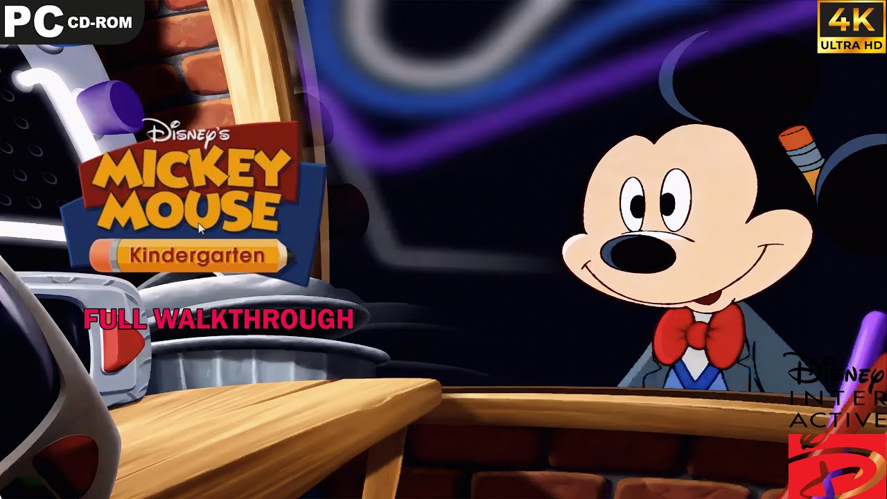 Disney's Mickey Mouse Kindergarten  [PC]  -  Full Walkthrough - 4k UHD - No commentary